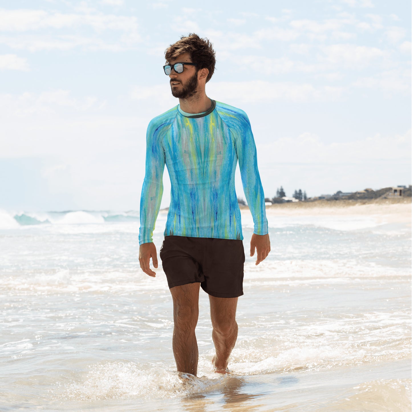 Frolicking Sealion Men's Rash Guard