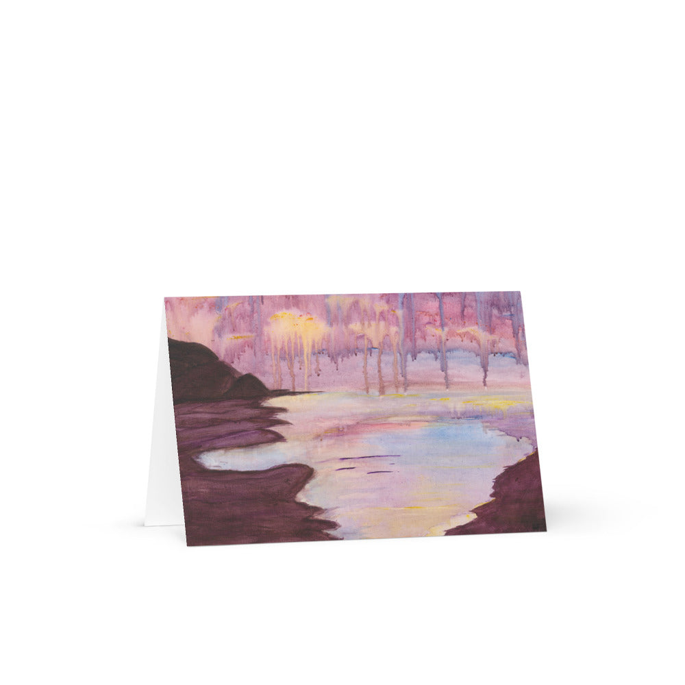 Purple Rain Greeting Card