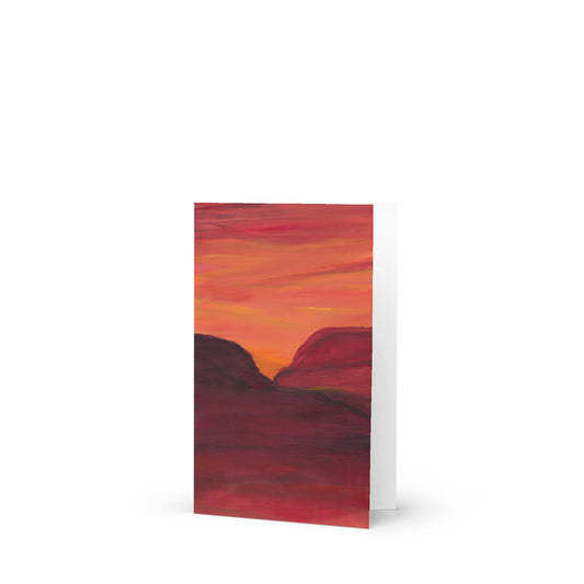 Mesa Sunset Greeting Card