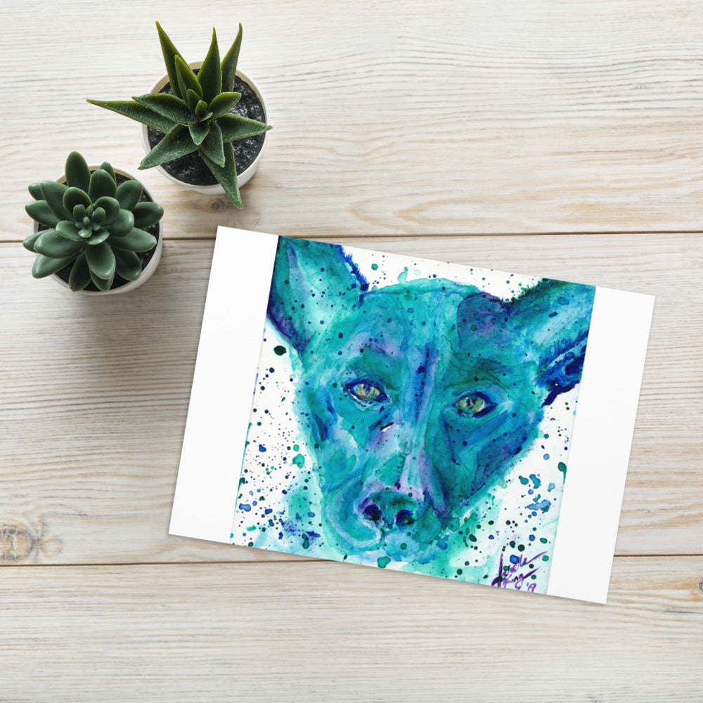 Doga Greeting card