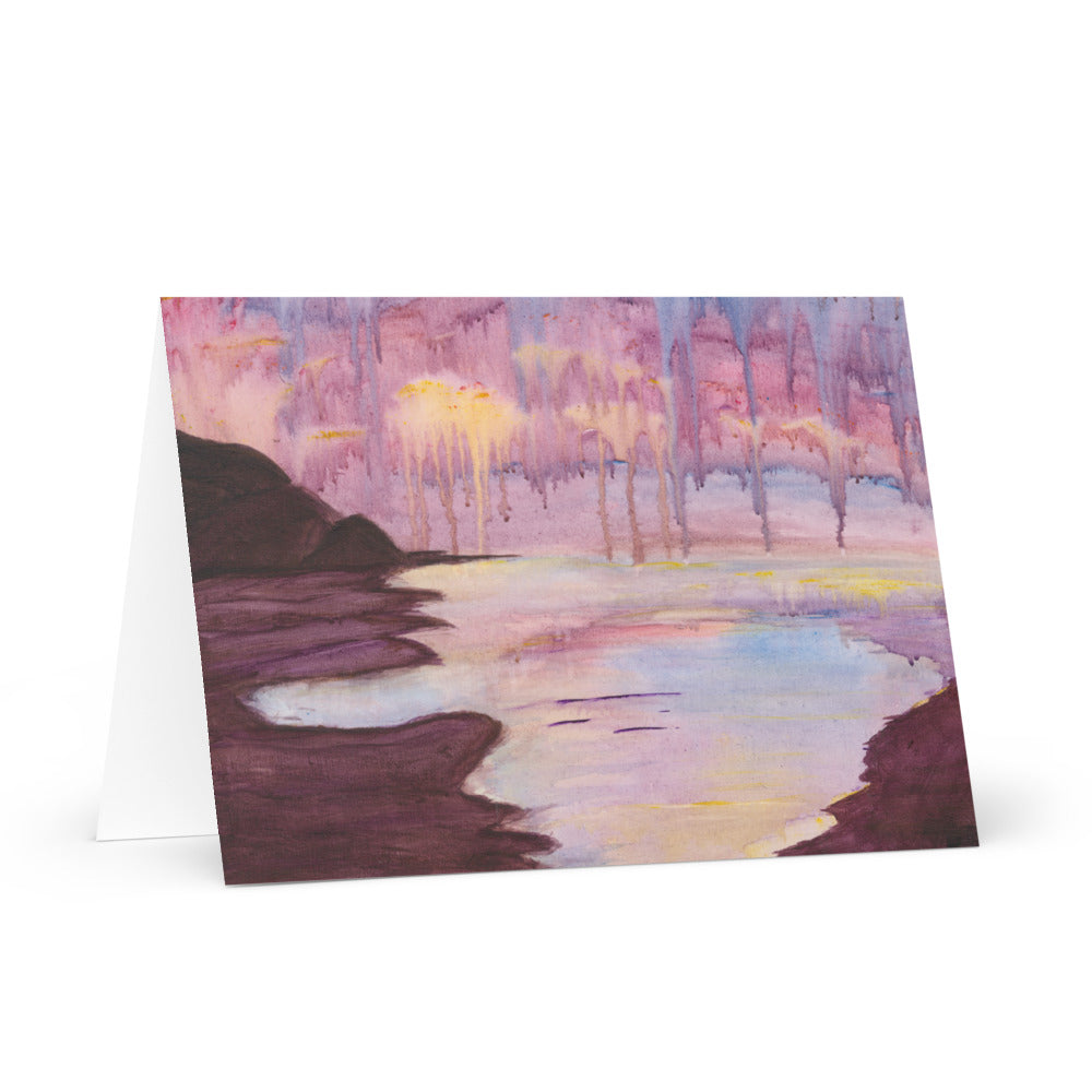 Purple Rain Greeting Card