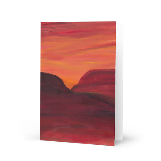 Mesa Sunset Greeting Card