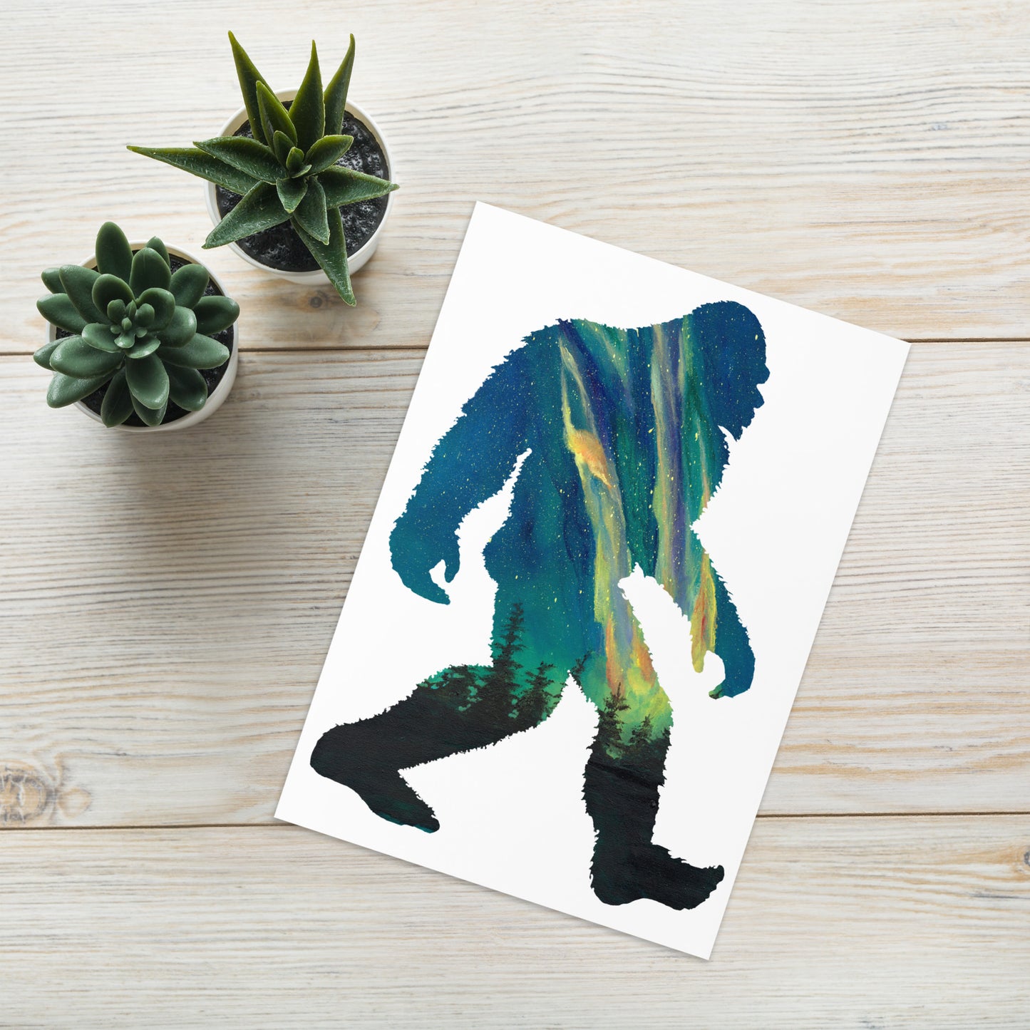 PNW Squatch Greeting Card