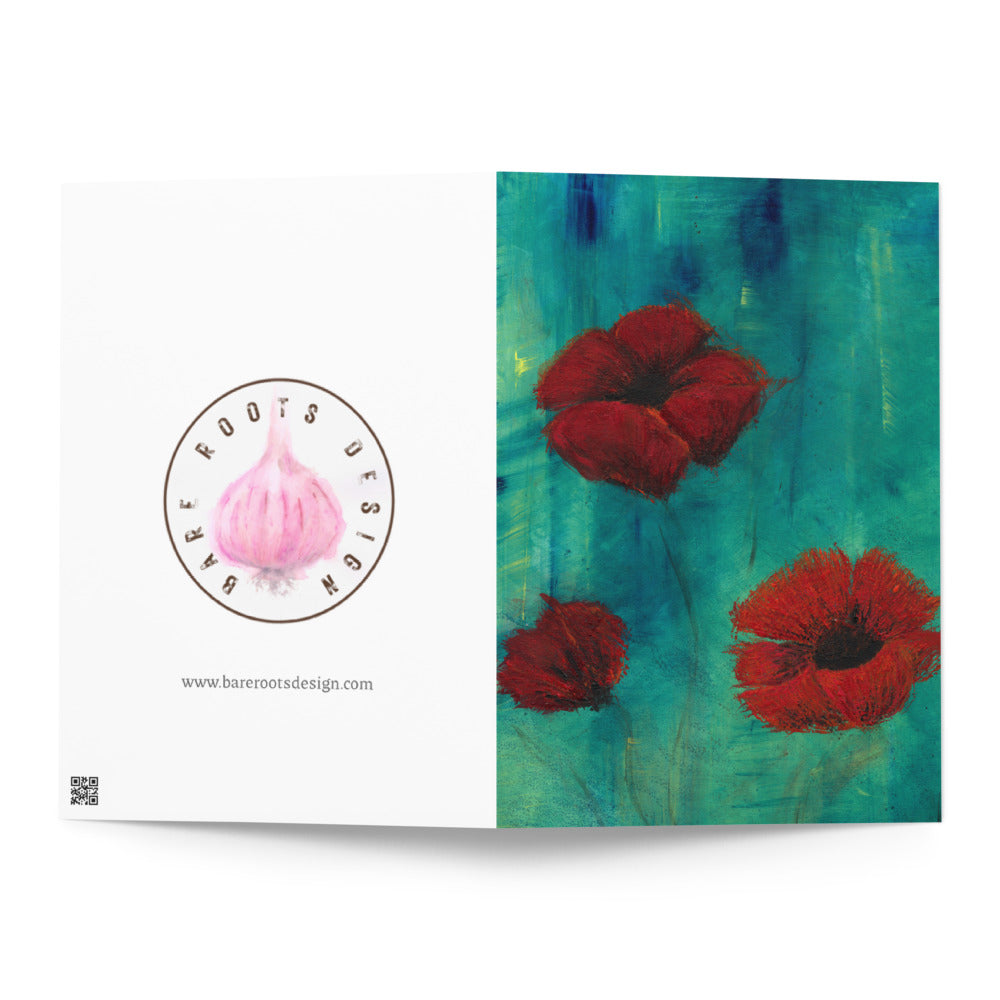 Poppycock Greeting Card