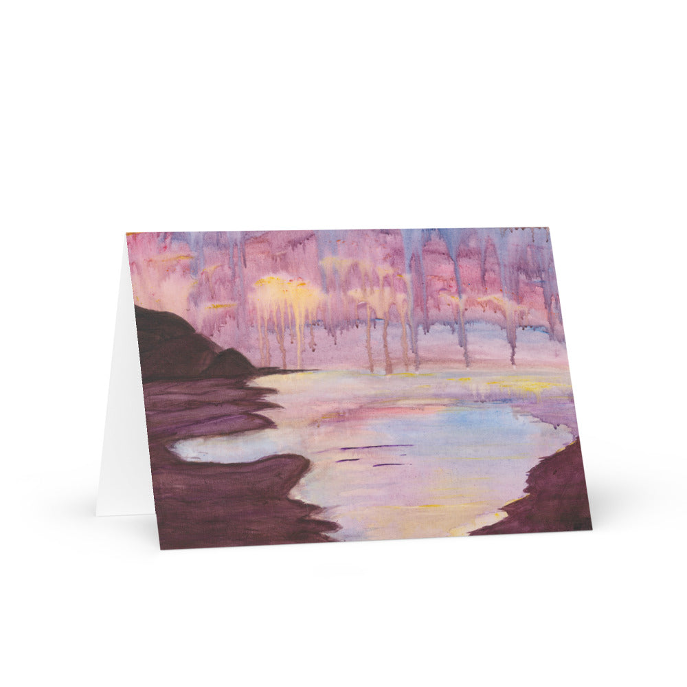 Purple Rain Greeting Card