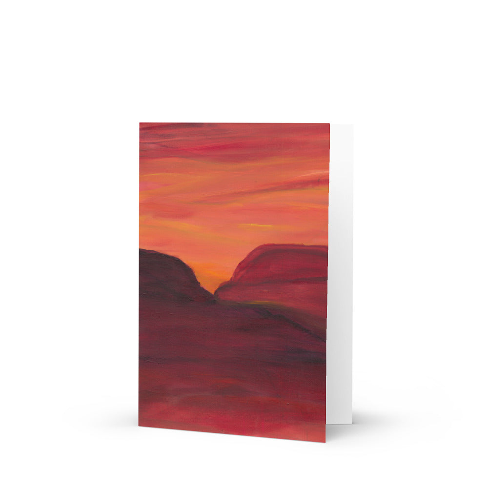 Mesa Sunset Greeting Card