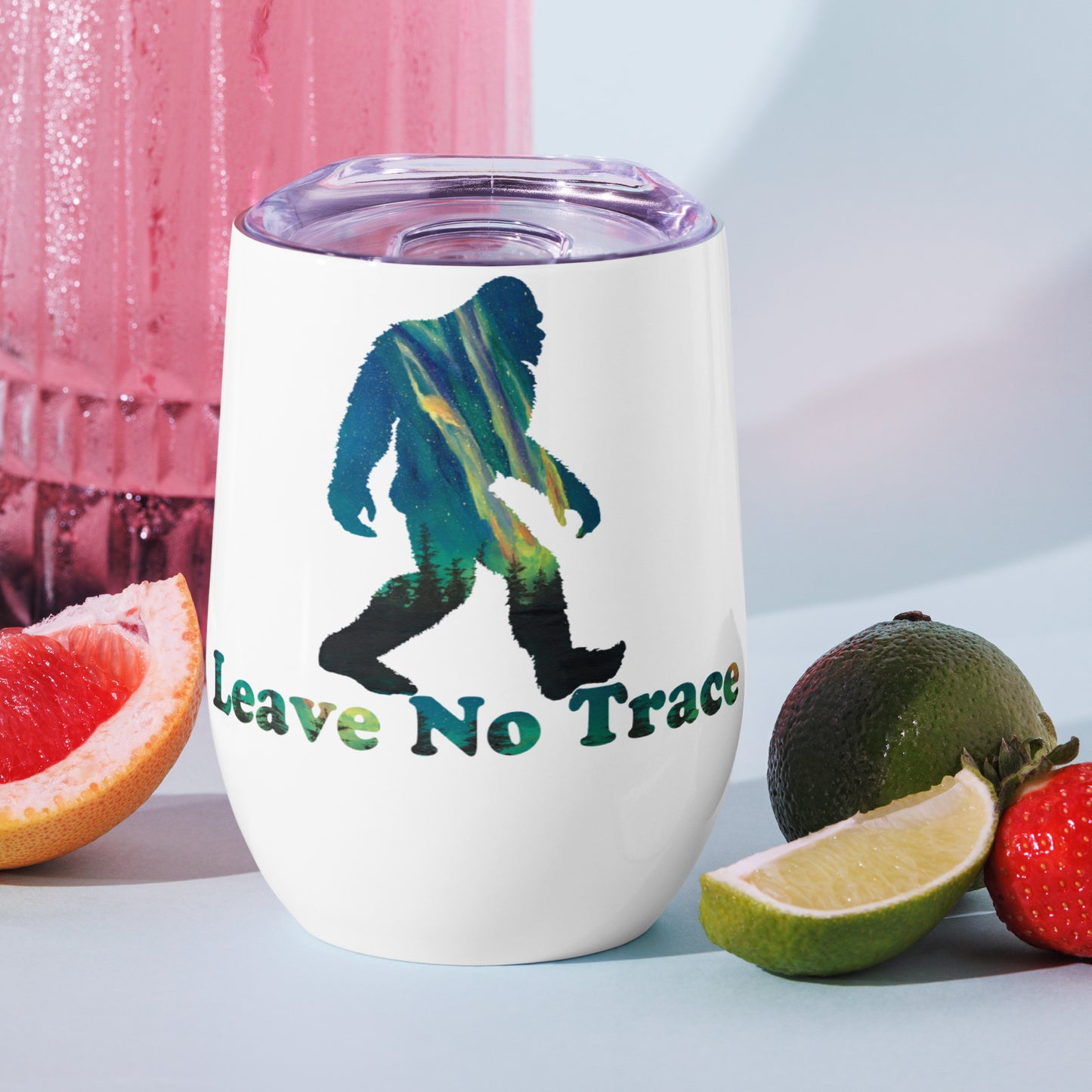 Leave No Trace Sasquatch Wine Tumbler