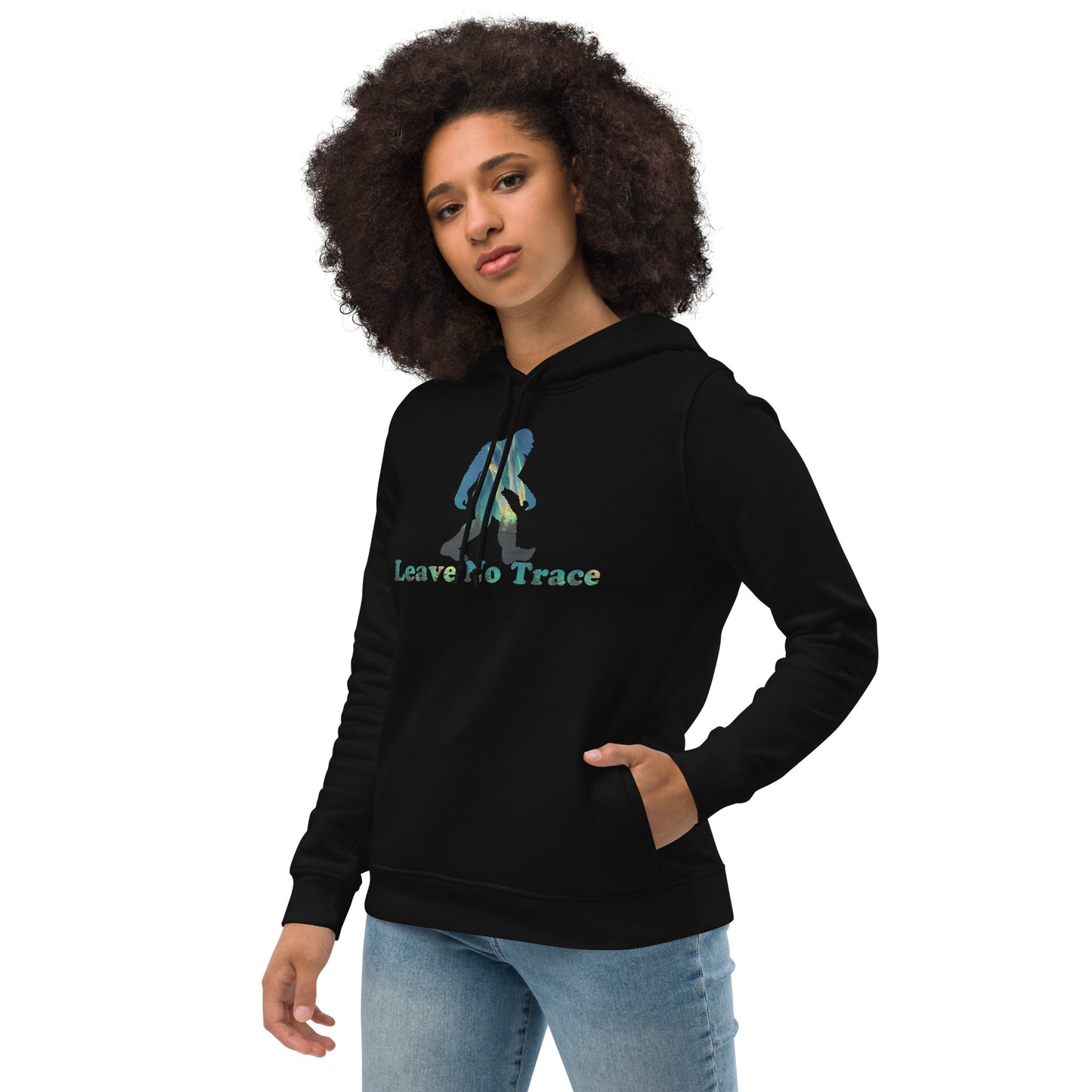 Leave No Trace Sasquatch Women's Eco Fitted Hoodie