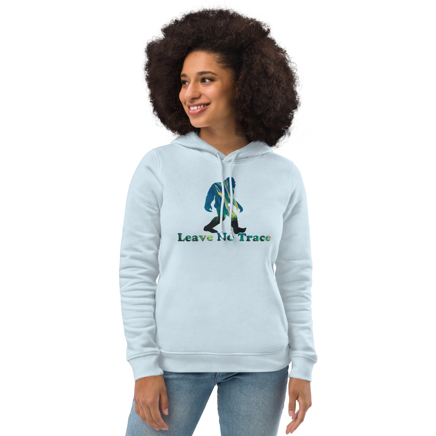 Leave No Trace Sasquatch Women's Eco Fitted Hoodie