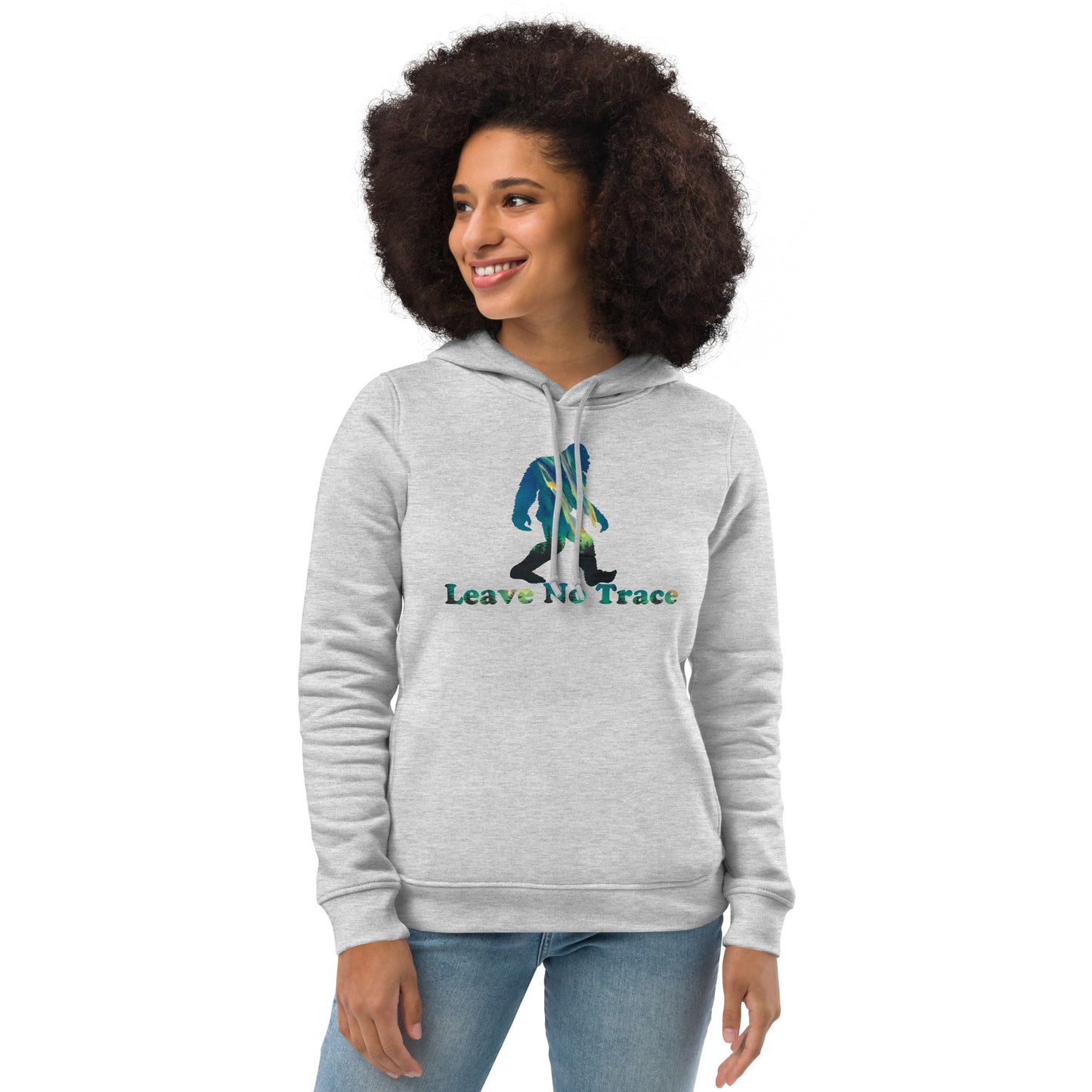 Leave No Trace Sasquatch Women's Eco Fitted Hoodie