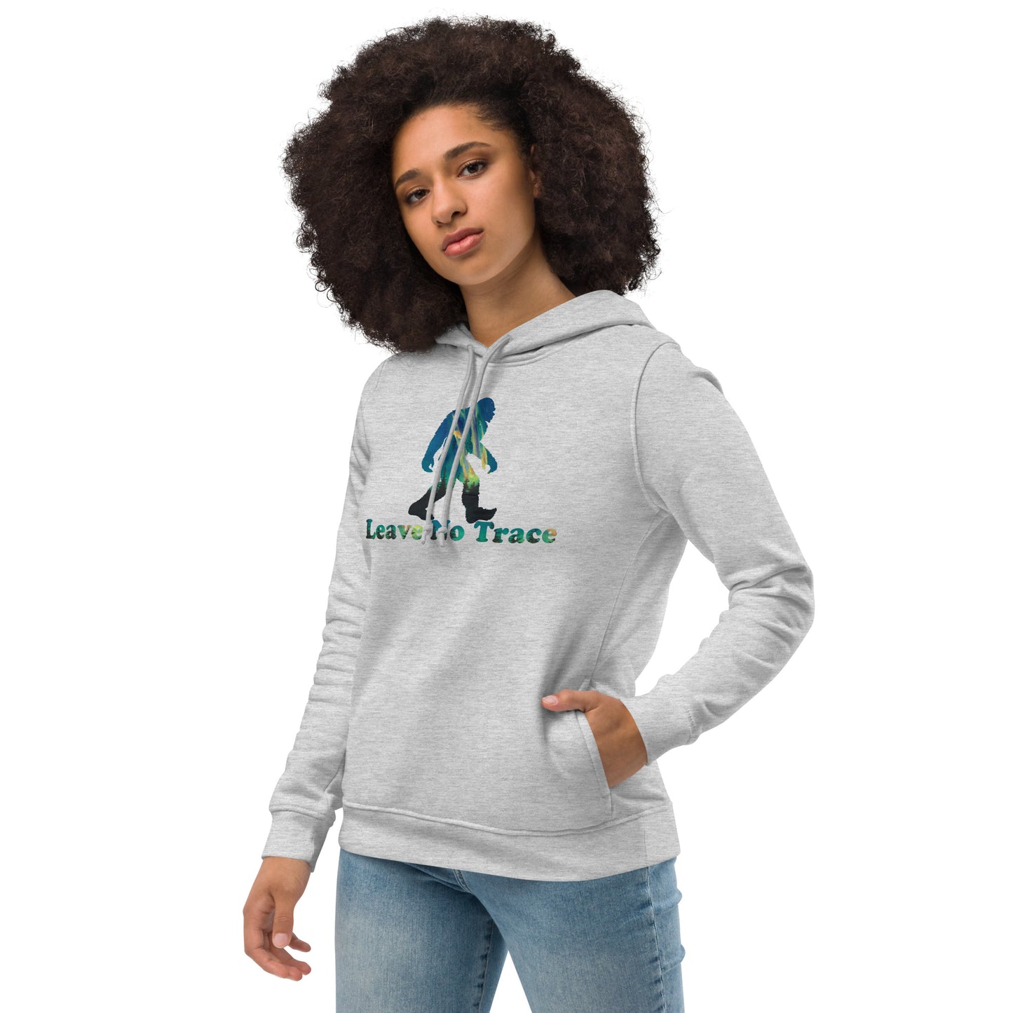 Leave No Trace Sasquatch Women's Eco Fitted Hoodie