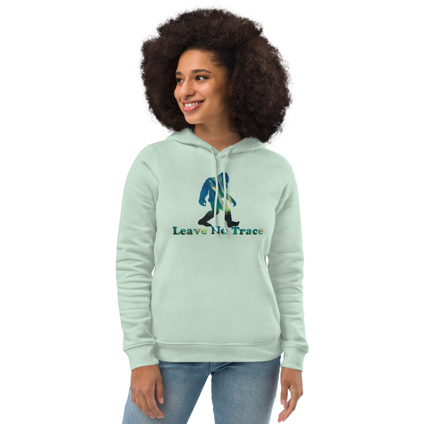 Leave No Trace Sasquatch Women's Eco Fitted Hoodie