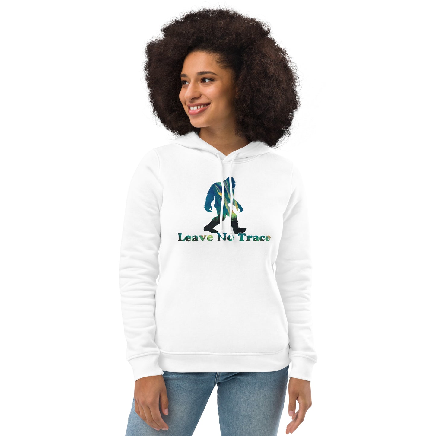 Leave No Trace Sasquatch Women's Eco Fitted Hoodie