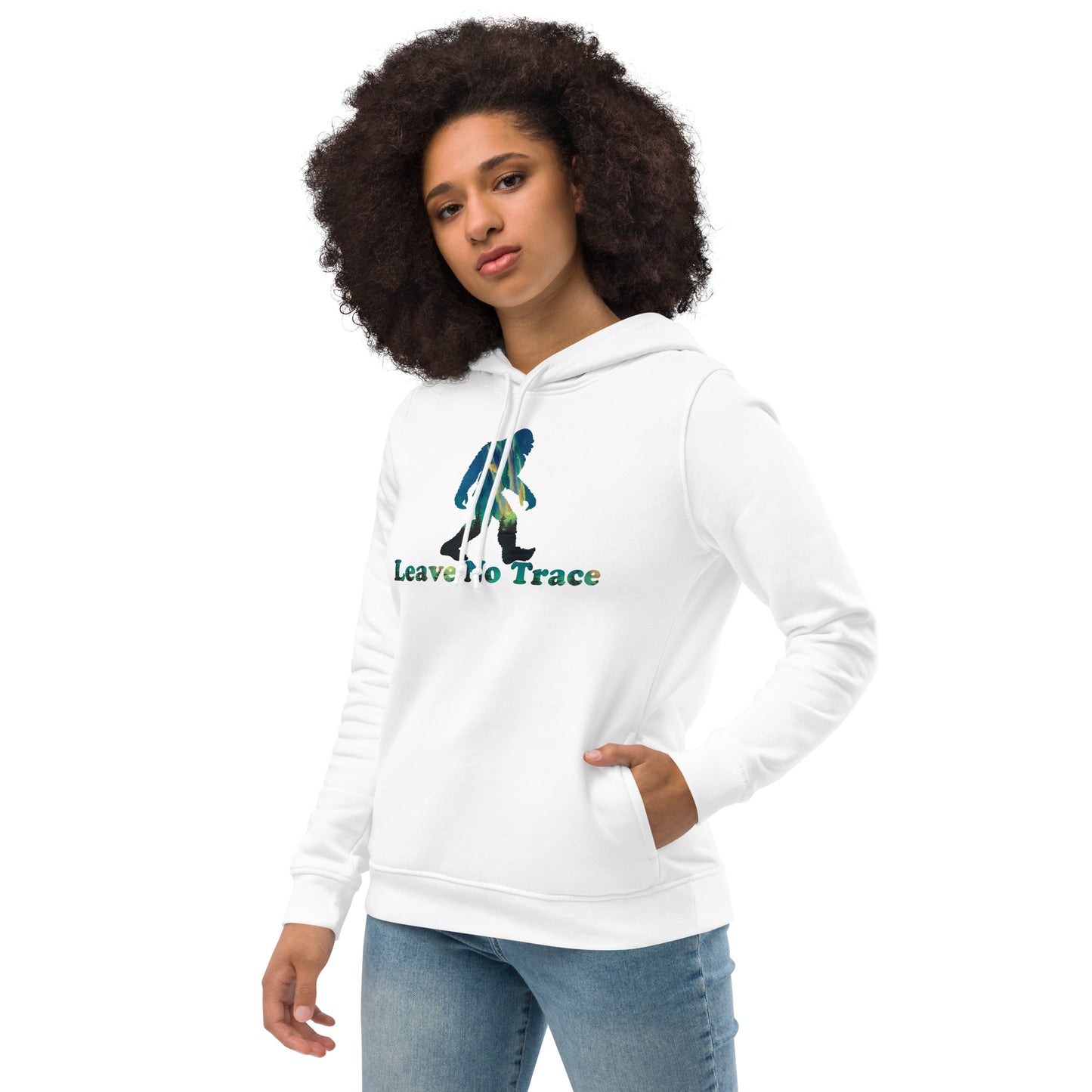 Leave No Trace Sasquatch Women's Eco Fitted Hoodie